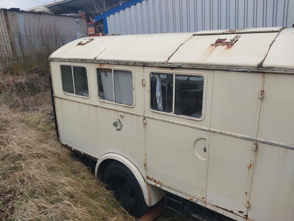 Borgward B 555 A Teileträger Schlachtfahrzeug Motor läuft in Rudersberg