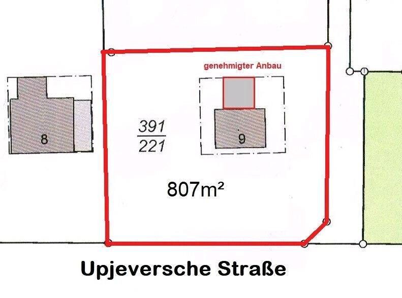 ✅ Sonniges Grundstück 807m² mit dem markantesten Haus in Upjever ✅ Nordsee ❗ in Schortens