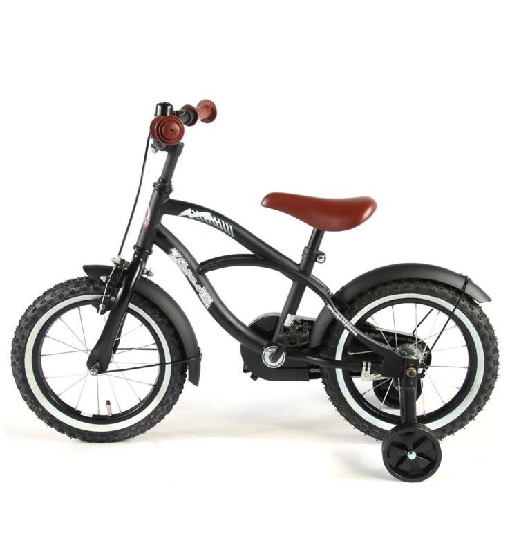 Volare Black Cruiser Kinderfahrrad - Jungen - 14 Zoll - Schwarz in Troisdorf