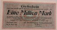 Gutschein Eine Million Mark 1923 Dresden - Klotzsche Vorschau