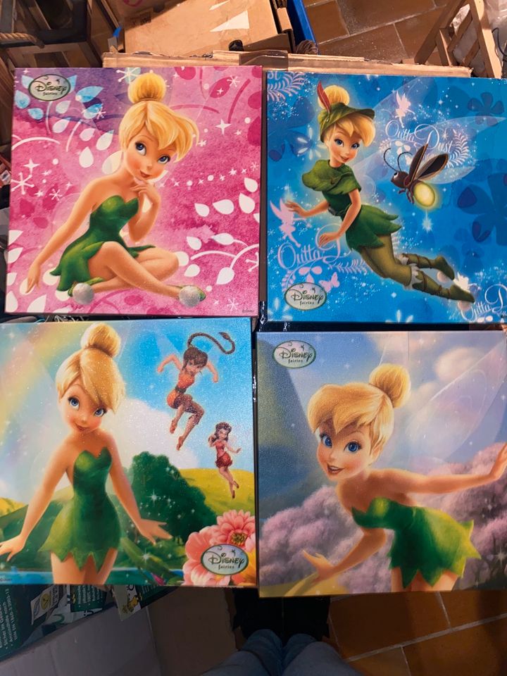 Tinkerbell Disney Bilder 24x24 cm Kinderzimmer Fee in Neuötting
