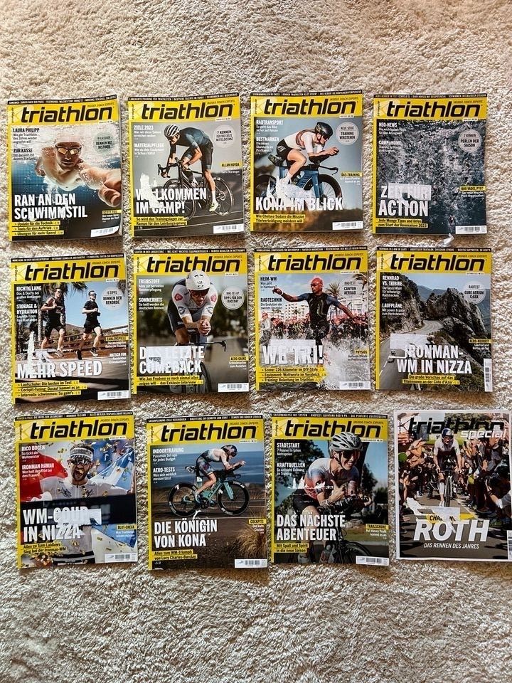 Triathlon Magazin Zeitschriften Komplettset Bundle 2023 in München