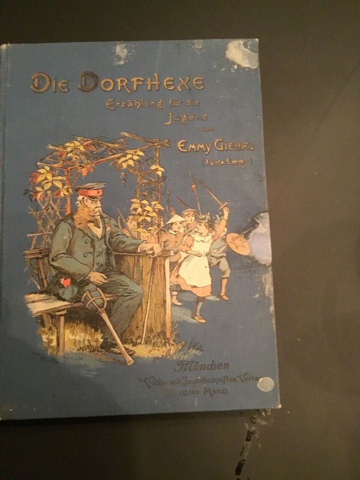 Altes Buch die Dorfhexe von Emmy Giehrl um 1900 in Vogt