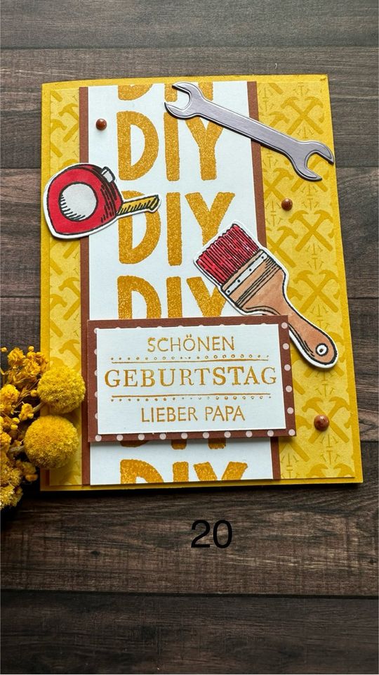 Stampin up SU Geburtstagskarten Männer Papa Geburtstag Karten in Horgenzell