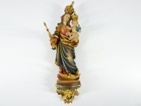 Heiligenfigur Madonna Bavaria geschnitzt farbig gefasst Gold 33cm Bayern - Waldkraiburg Vorschau