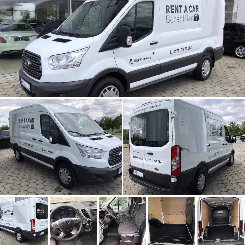 Transporter mieten für Umzug 18,- Euro pro Std. 80,- Euro pro Tag in Limburg