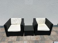 Rattan Lounge Sessel mit Tisch Bayern - Mering Vorschau