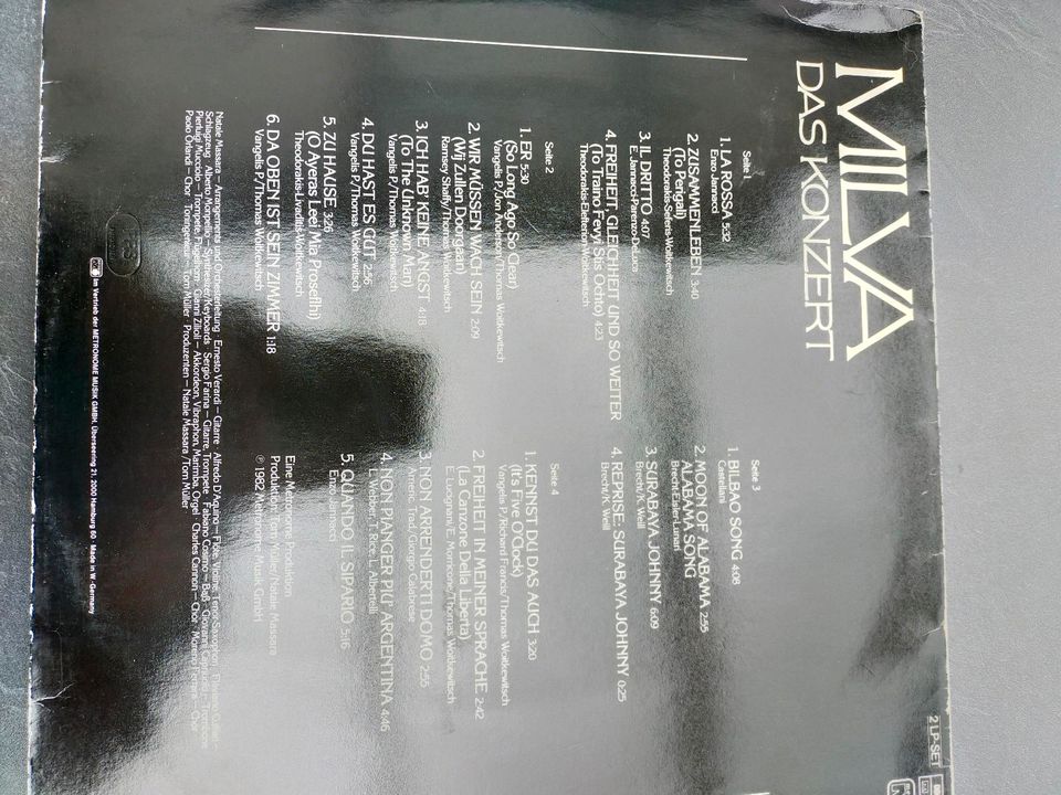 Milva, Das Konzert, immer mehr , LP, 1982 in Ahnatal