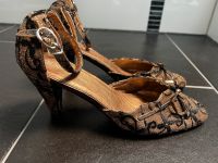 NEU, Damen schicke Schuhe mit Absatz Gold/schwarz Größe 39 Rheinland-Pfalz - Bad Kreuznach Vorschau