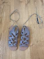 Hochwertige Buffalo Sandalen zum Schnüren rosa Glitzer in 37 Bayern - Bayreuth Vorschau
