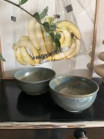 Zwei Keramik Schalen Schüssel Bowl handgemacht grün grau Berlin - Schöneberg Vorschau