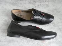 Think Halbschuhe schwarz Leder 38 Schuhe Ballerinas tanzen Brandenburg - Potsdam Vorschau