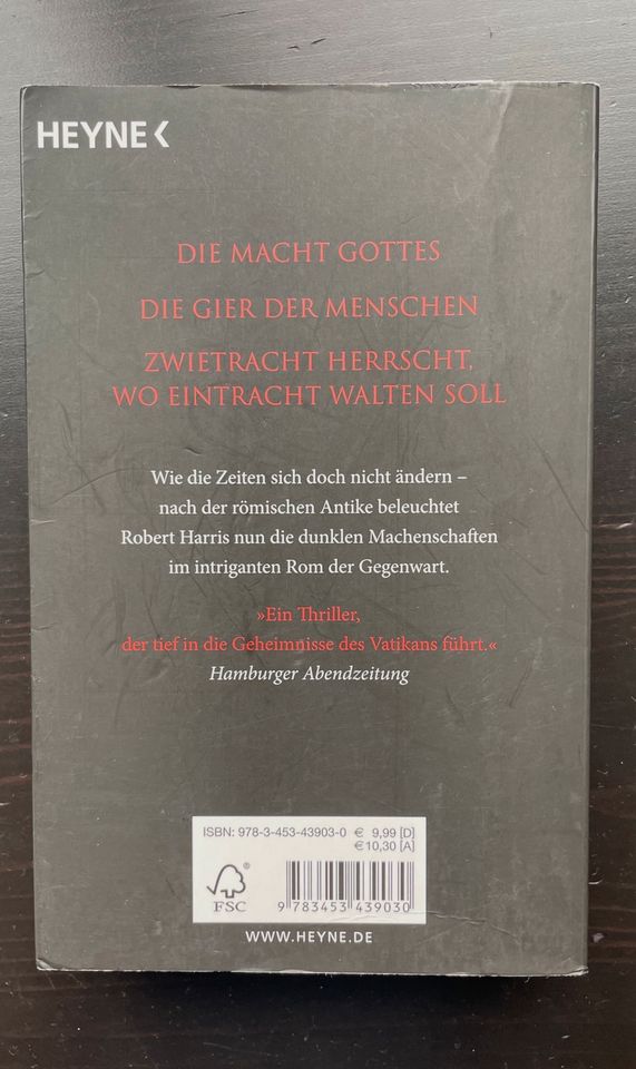 Konklave - Roberts Harris - Spiegel Bestseller in Neuenkirchen