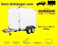 Humbaur 2500kg 304x151x180cm Kofferanhänger HK 253015-18P Nordrhein-Westfalen - Leopoldshöhe Vorschau