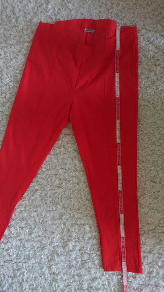 Hose Leggings Stretch Gr.52 von Janina in koralle in Schwerin