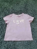 T-Shirt von H&M mit 'Love' und Blume Größe 92 Nordrhein-Westfalen - Lage Vorschau