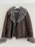 VSP Vespucci Lederjacke Shearling Biker Stil braun grau S 36 Hamburg-Nord - Hamburg Eppendorf Vorschau