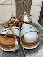 Myus by Airstep Sandalen, in 38, braun, grau, silber , Leder Nordrhein-Westfalen - Iserlohn Vorschau