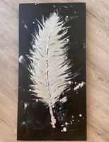 Set Bild Feder Silber schwarz Wandbild Acryl Geschenk Unikat Baden-Württemberg - Weilheim an der Teck Vorschau