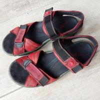 Sandalen, Gr.40/39, RIEKER, fast NEU! 2xKlettverschluß, rot-schwa Köln - Zollstock Vorschau