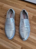 hochwertige Schuhe Slipper Prada silber 39 1/2 Neuhausen-Nymphenburg - Neuhausen Vorschau