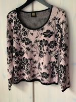 Madeleine Pullover L Rosa Schwarz Blumenmuster Schurwolle Essen-West - Holsterhausen Vorschau