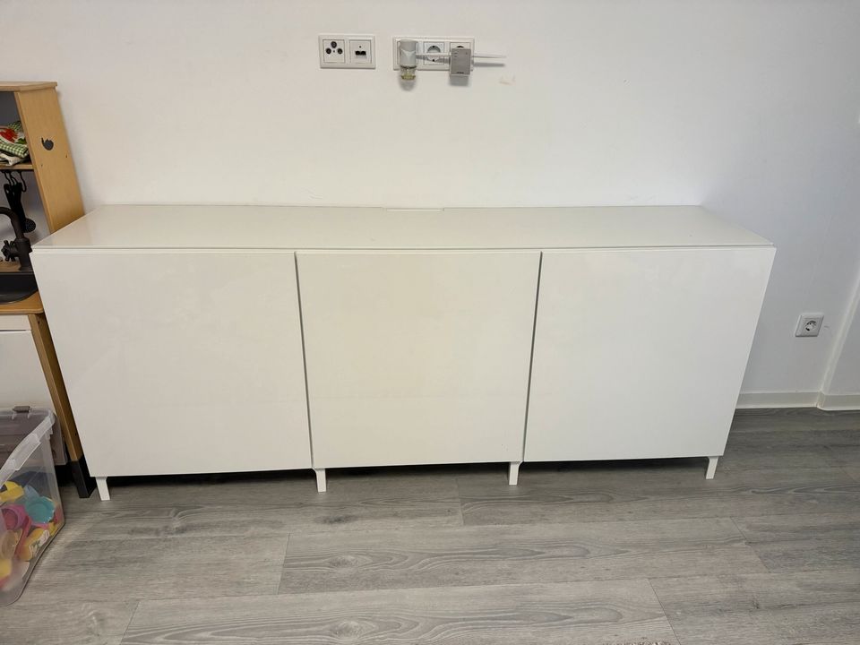 BESTÅ Aufbewahrung mit Türen, weiß/Lappviken weiß, 180x42x65 cm in Darmstadt