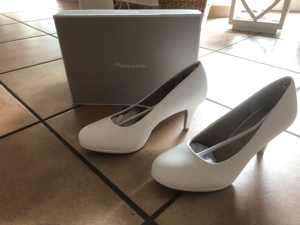 Tamaris Pumps weiß, Damenschuhe, Hochzeitsschuh in Mehren