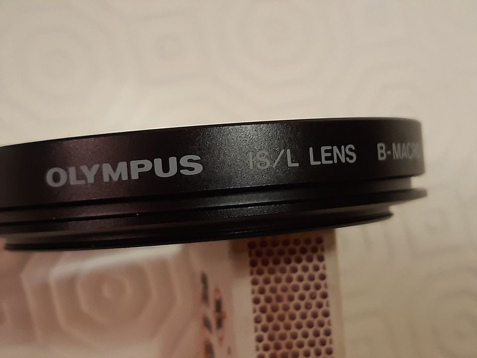 Olympus IS/L Lens B Macro H Q Converter f=40cm 55mm Ledertasche in Zwoenitz