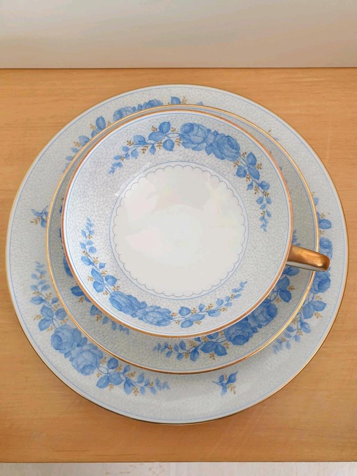 Rosenthal Selb Germany Sammlergedeck hellblaue Rosen alt in Magstadt