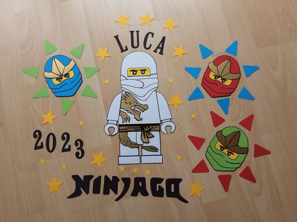 Bastelset Schultüte Ninja Einschulung Ninjago Einschulung Name in  Niedersachsen - Zetel | eBay Kleinanzeigen ist jetzt Kleinanzeigen