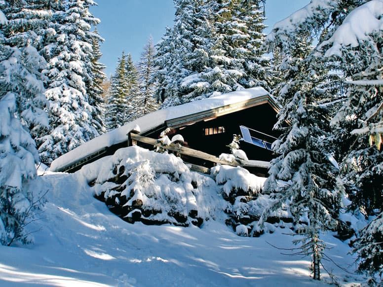 Hütte Weihnachten 2024 im Schnee: Ferienhaus Skiurlaub Alpen in Karlsruhe