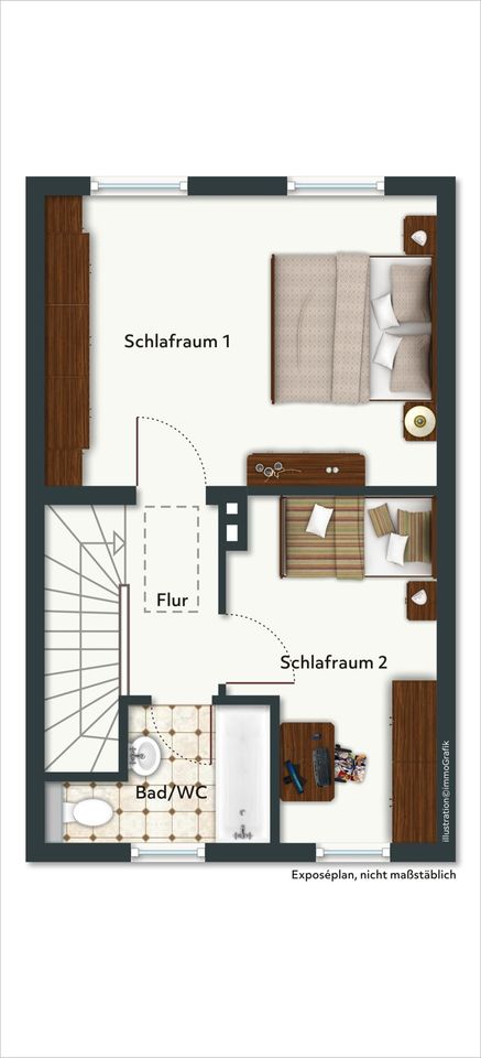 Vermietetes Reihenhaus samt Garten in Celle im gepflegten Zustand in Celle