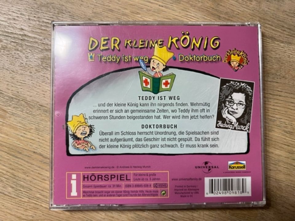 Der Kleine König sucht den Teddy CD, Hedwig Munck, inkl. Versand in Osterode am Harz