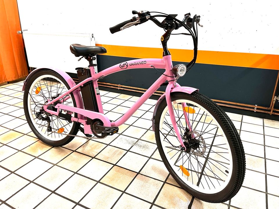 VARANEO Damen e-Bike Beach-Cruiser ROSA-PINK & SOFORT LIEFERBAR!! in Bielefeld