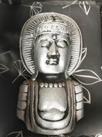 Holz Büste Buddha ca 40 cm silber Bayern - Königsbrunn Vorschau