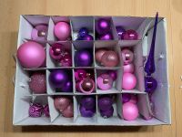 47 Weihnachtskugeln Baumschmuck Kugeln lila rosa pink Glitzer Nordrhein-Westfalen - Detmold Vorschau