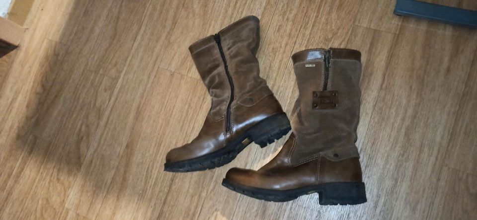 Braune Damen Camel Active Schuhe Leder Stiefel Stiefeletten Gr 37 in Leipzig