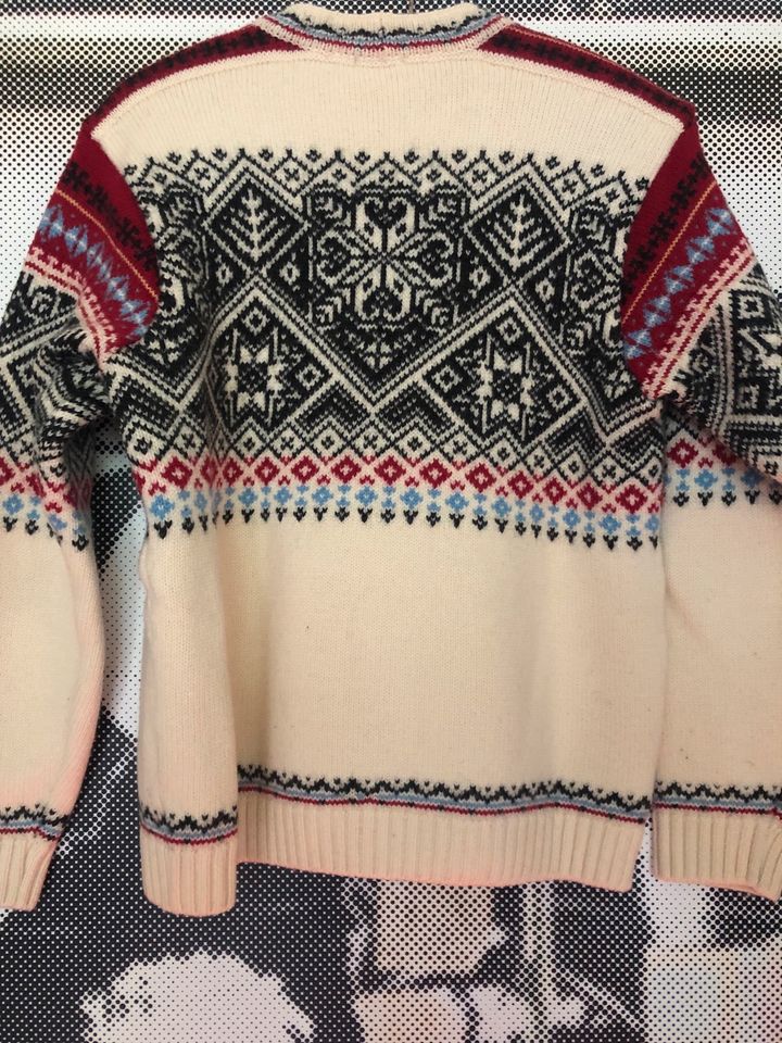 Norweger Pullover reine Wolle Muster stabil Gr S in Stoetze