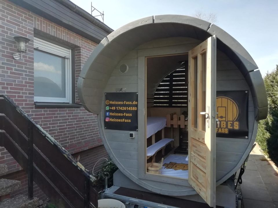 Heißes Fass | mobile Sauna mieten | Fasssauna Vermietung in Uelzen