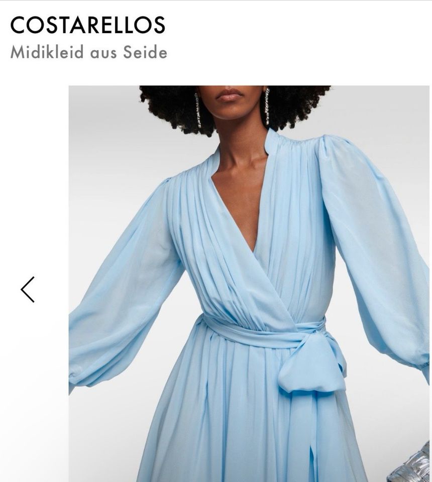 Kleid aus 100% Seide Cocktailkleid blau mytheresa in Heilbronn