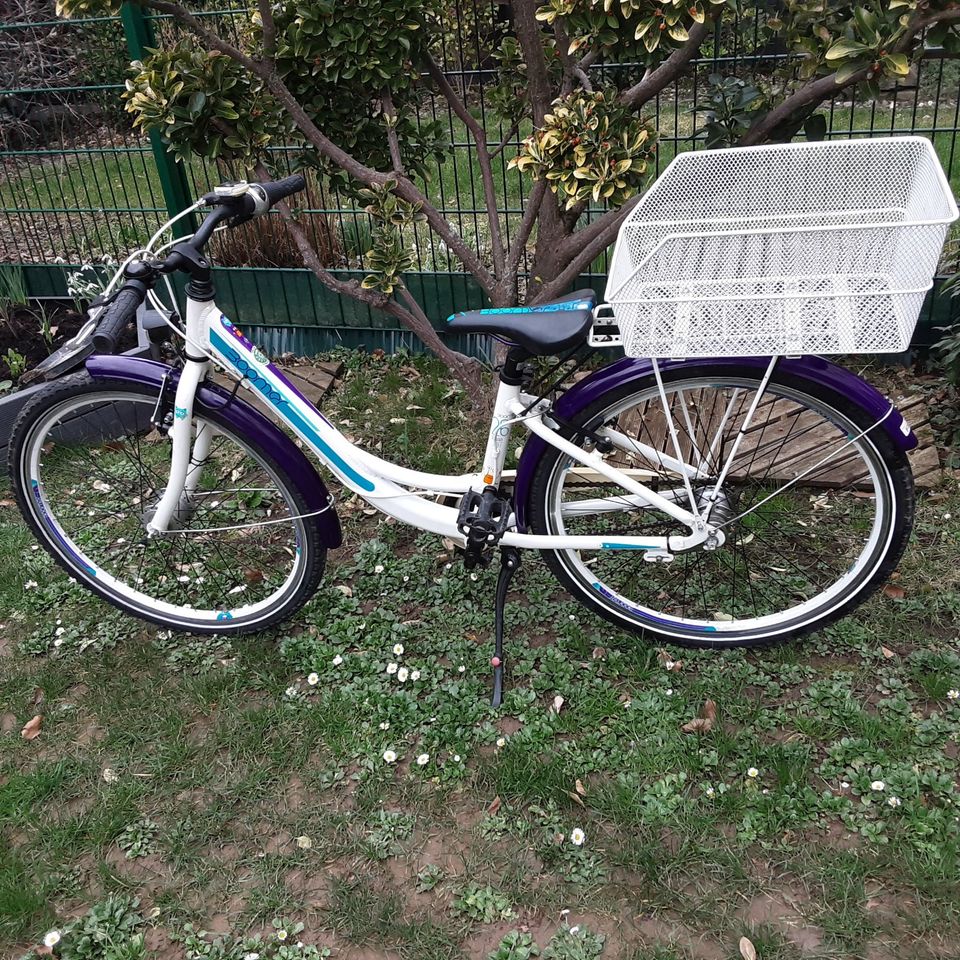 Fahrrad 26 Zoll mit Korb, Mädchen (niedrige Rahmenhöhe, 36cm) in Sankt Augustin