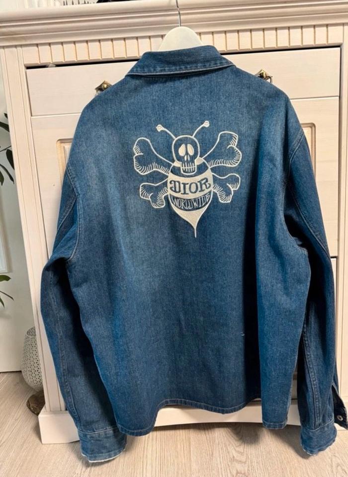 Christian Dior Jeans Denim Jacke Hemd Dior x Stussy NP 1600 € in Offenbach