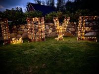 Paletten Buchstaben Hochzeit LOVE mit Lichterketten Niedersachsen - Barendorf Vorschau