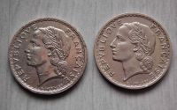 2 x 5 Francs Frankreich 1935 Münzen NICKEL Bayern - Nördlingen Vorschau