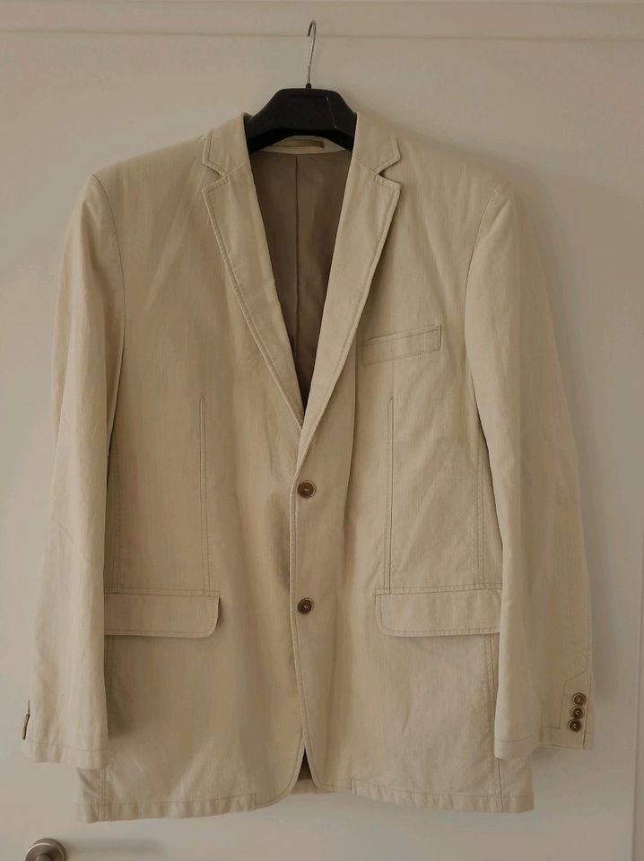 Herren-Blazer, Gr. 54, beige, Baumwolle, waschbar in Dresden