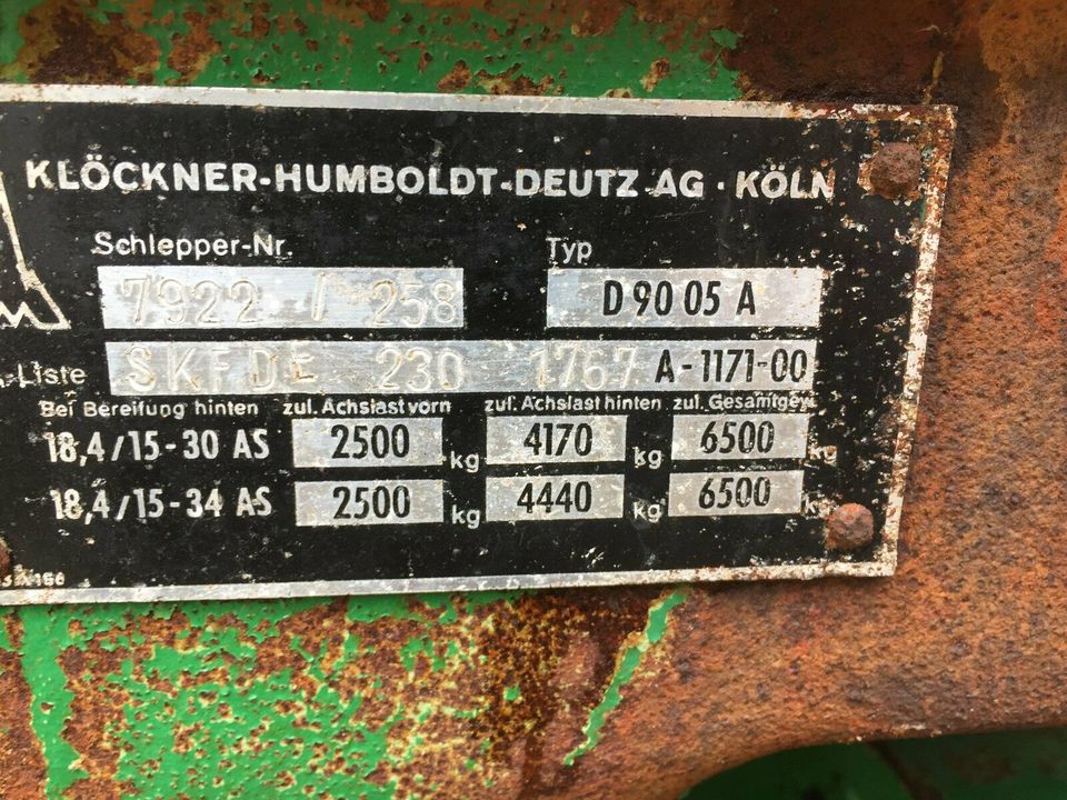 Deutz 9005A in Bakum