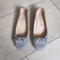 Ballerina, unisa, Leder, hellgrau, Gr. 39 Bayern - Aldersbach Vorschau