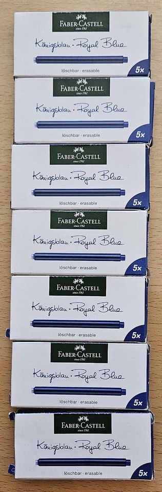 51 Faber-Castell Großraum Tintenpatronen Patronen Blau **NEU** in Walldürn