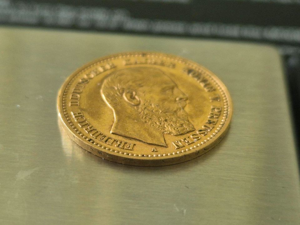 10 Mark Reichsmark 1888 Gold Münze Kaiserreich in Düsseldorf